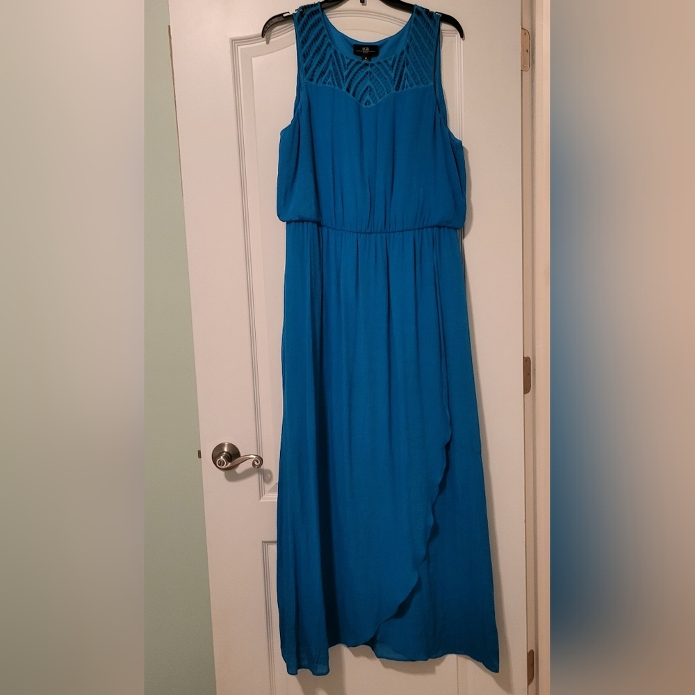Blue gauze dress